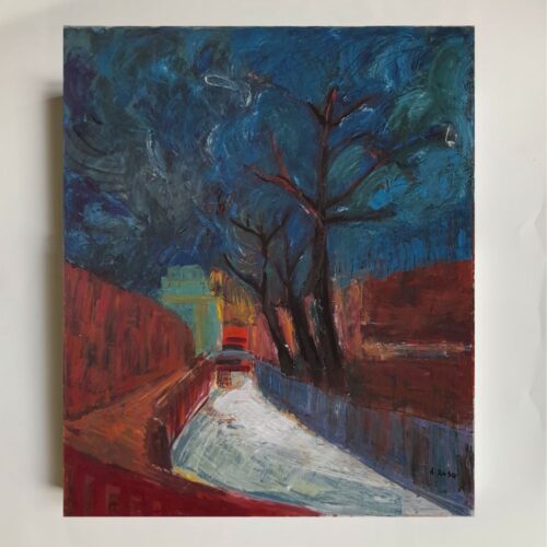 Saint-Petersburg in winter. 2009, 73 x 60 cm, oil on canvas